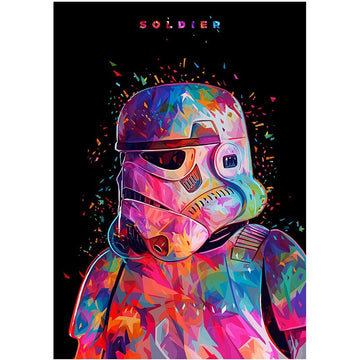 Modern Art 'Storm Trooper' Paint By Numbers Kit