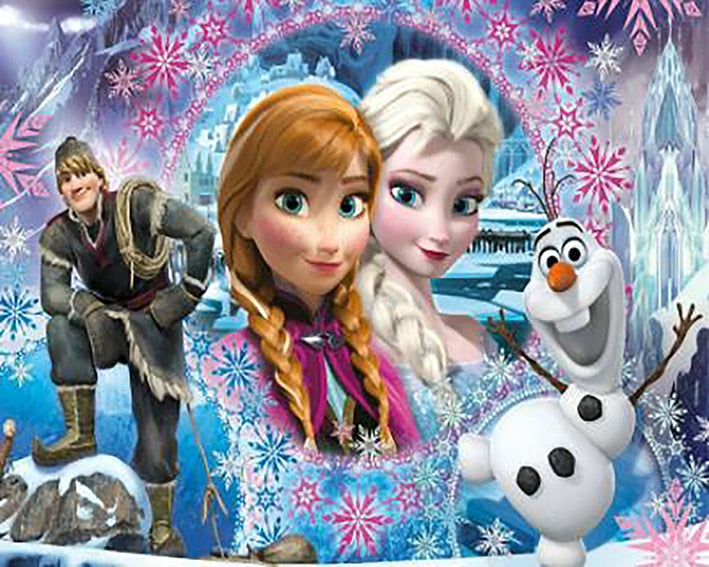 Frozen Elsa and Anna Paint By Numbers  Paint by number, Canvas painting  diy, Frozen painting