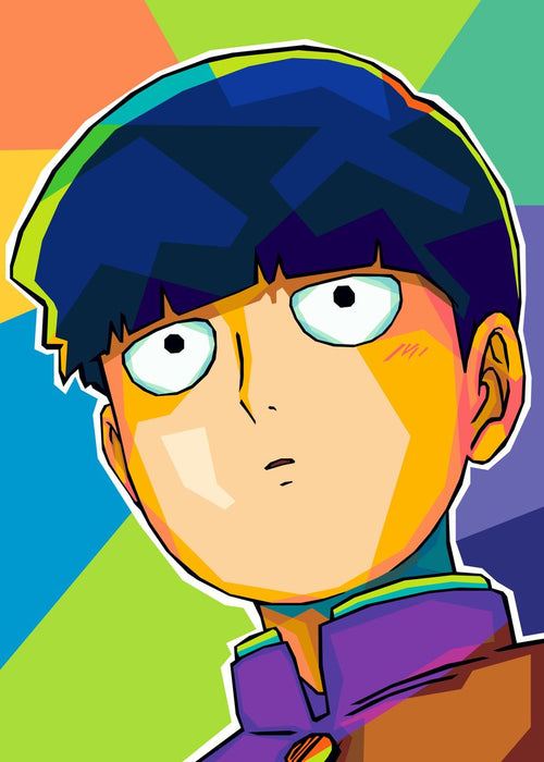 Mob Psycho 100 'Blank-faced Shigeo' Paint By Numbers Kit