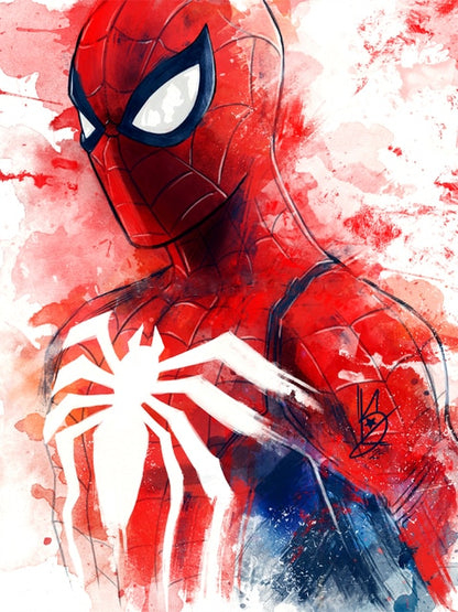 Abstract Art 'Spectacular Spiderman' Paint by Numbers Kit