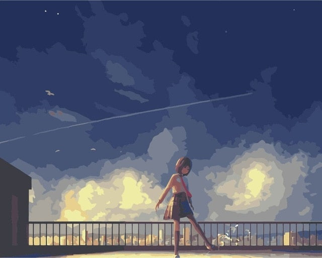 Your Name 'Girl Under the Sky' Paint by Numbers Kit