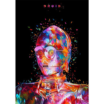 Modern Art 'C-3PO' Paint by Numbers Kit