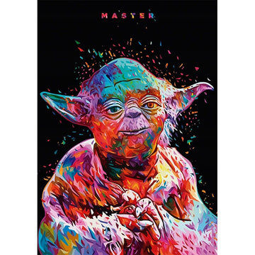 Modern Art 'Master Yoda' Paint By Numbers Kit