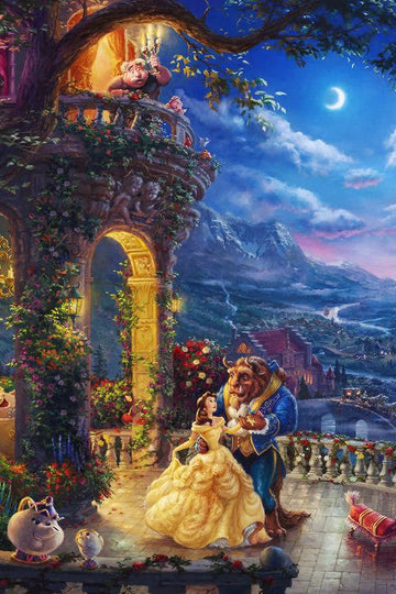 Beauty and the Beast 'Dancing Underneath the Moon' Paint by Number Kit