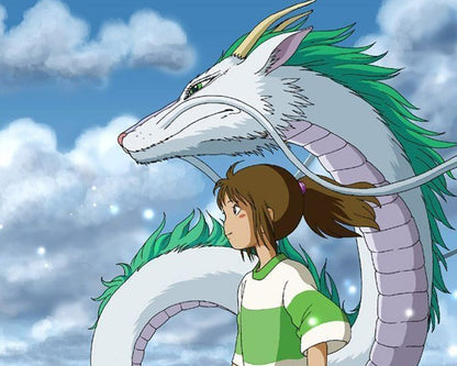 Spirited Away 'Haku and Chihiro Looking at the Horizon' Paint by Numbers Kit