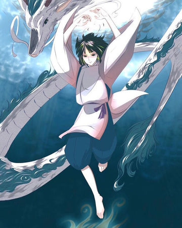 Spirited Away 'Chihiro and Haku Levitating' Paint by Numbers Kit