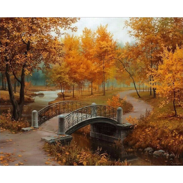 Autumn in an Old Park Paint By Numbers Kit