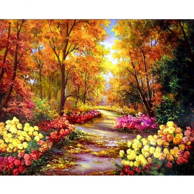 Sunrise 'Spring Flower Blooms' Paint By Numbers Kit