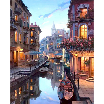 Italy 'Venice at Night' Paint By Numbers Kit