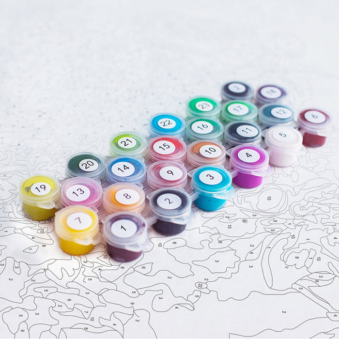 London 'Snowy City' Paint By Numbers Kit