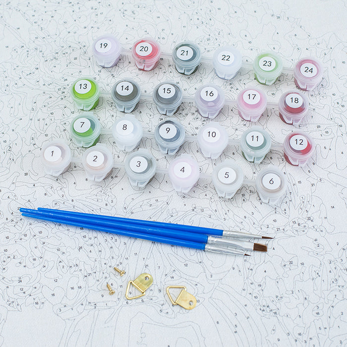 Bunch of Pink Roses Paint By Numbers Kit