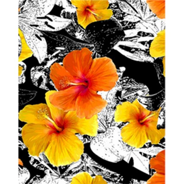 Yellow Hibiscus Paint By Numbers Kit