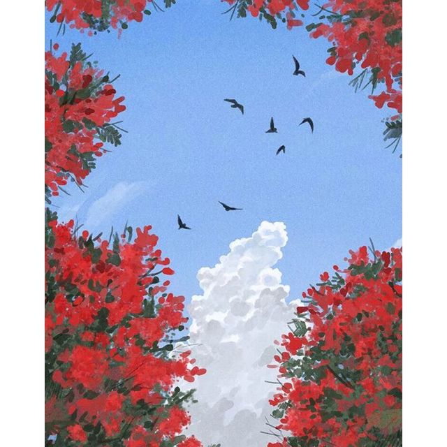 Dynamite Crape Myrtle Paint By Numbers Kit