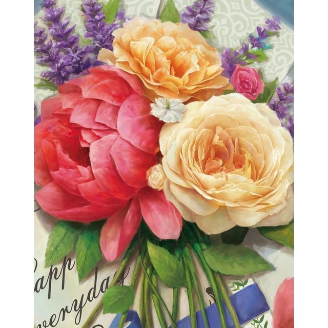 Peonies and Lavender Paint By Numbers Kit