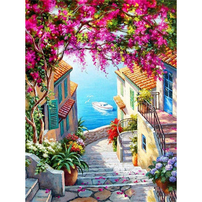 Seaside Village in Italy Paint By Numbers Kit