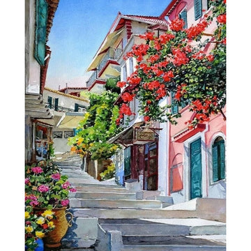 Italy 'Milan Alleyway' Paint By Numbers Kit