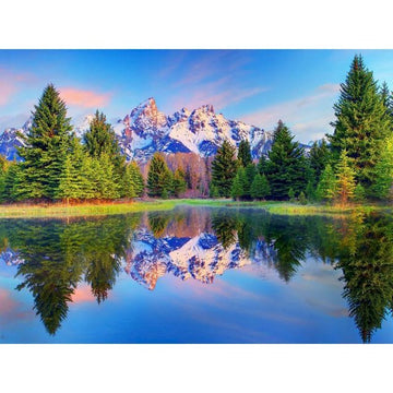 Grand Teton National Park Sunrise 'Mountain and Lake' Paint By Numbers Kit