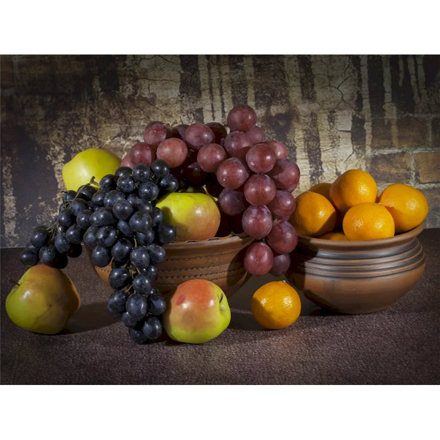 Bowl of Grapes and Tangerines Tomatoes Paint By Numbers Kit