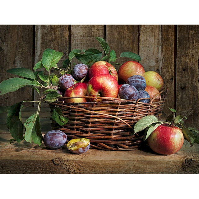 Sweet Plums and Apples Paint By Numbers Kit