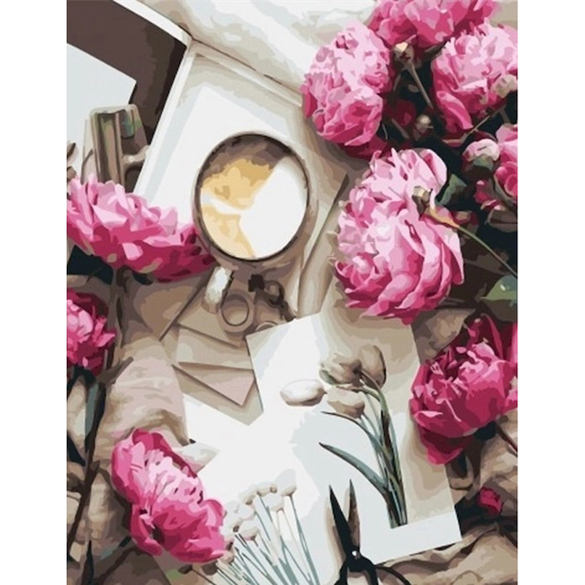 Latte 'Flower Table' Paint By Numbers Kit