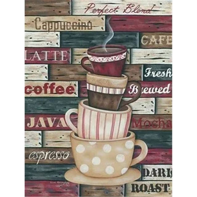 Coffee Lover 'Hot Cup' Paint By Numbers Kit