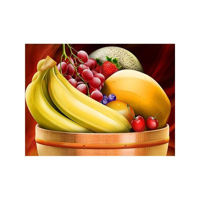 Banana and Melon Bowl Paint By Numbers Kit