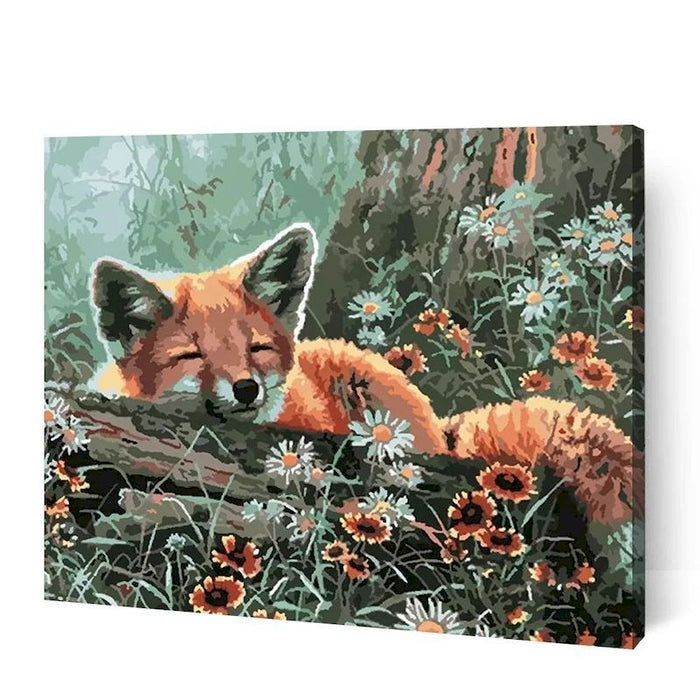 Sleeping Little Fox Paint By Numbers Kit