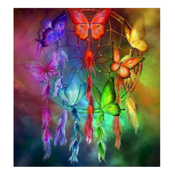 Rainbow Butterfly 'Dream Catcher' Paint By Numbers Kit