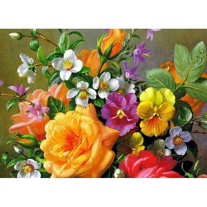 Lush Flowers Paint By Numbers Kit
