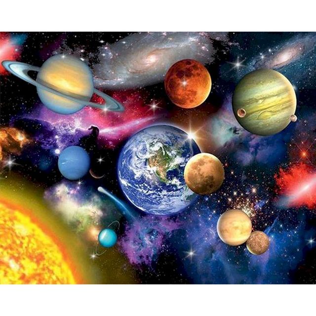 Amazing Earth and Other Planets Paint By Numbers Kit