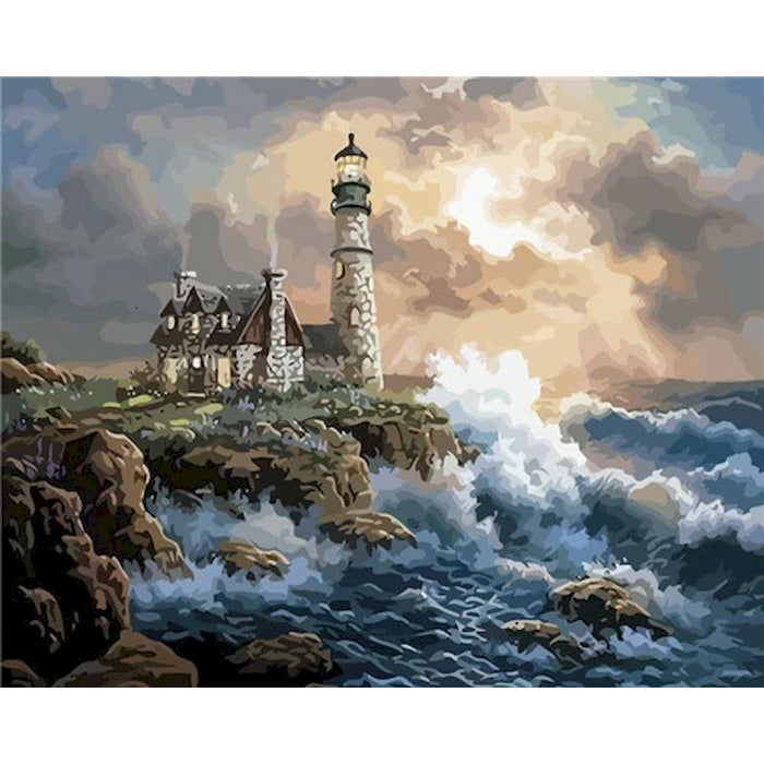 Lighthouse 'Storm Surge' Paint By Numbers Kit