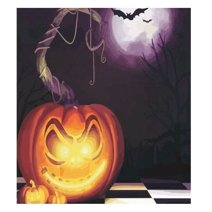 Halloween 'Pumpkin Light' Paint By Numbers Kit