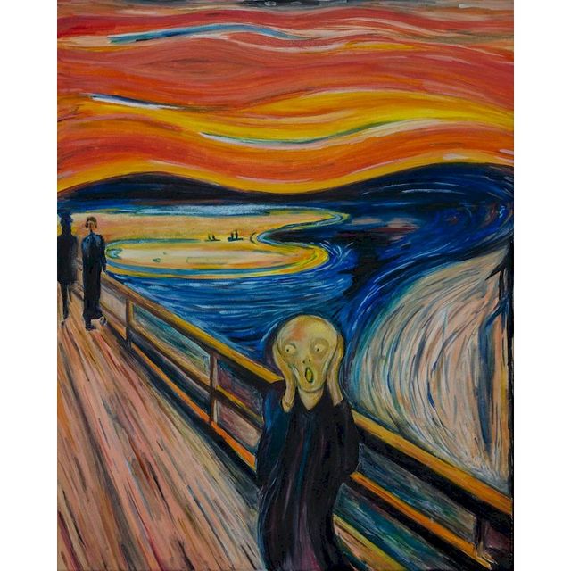 The Scream Paint By Numbers Kit