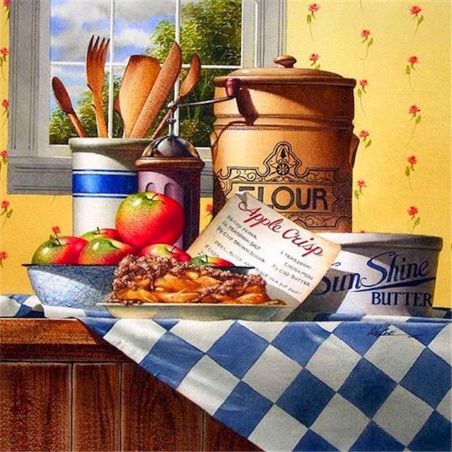 Baker's Table 'Baked Pastry' Paint By Numbers Kit