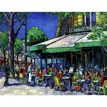 Paris 'French Cafe' Paint By Numbers Kit