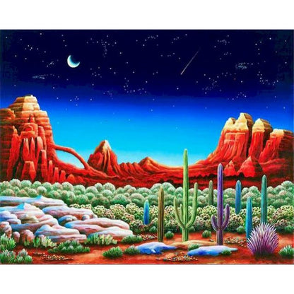 Superstition Desert Mountains Paint By Numbers Kit