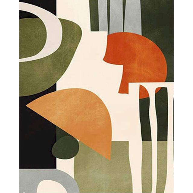 Figure Abstract 'Uneven' Paint By Numbers Kit